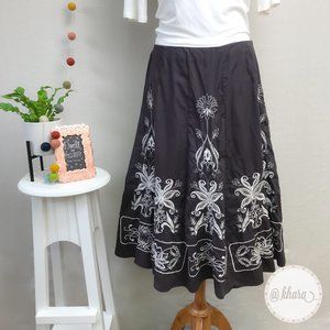 Sunny Leigh Embroidered Circle Skirt
